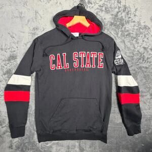 Champion Mens Cal State Northridge Hoodie S Black Red‎ CSUN Matadors Sweatshirt